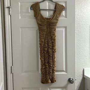 Ribbed Nude Dress